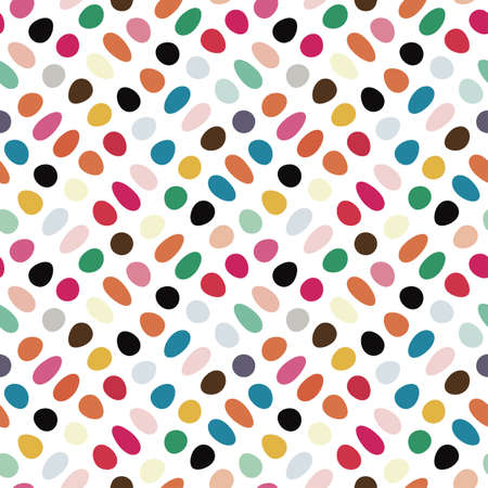 Colorful easter eggs print  Seamless pattern  Vector のイラスト素材