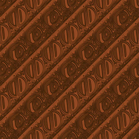 Abstract decorative striped textured background  Seamless pattern  Vector のイラスト素材