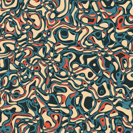 Abstract colorful chaotic shapes background  Seamless pattern  Vector のイラスト素材