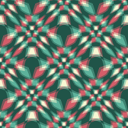Abstract decorative geometric ornament  Seamless pattern  