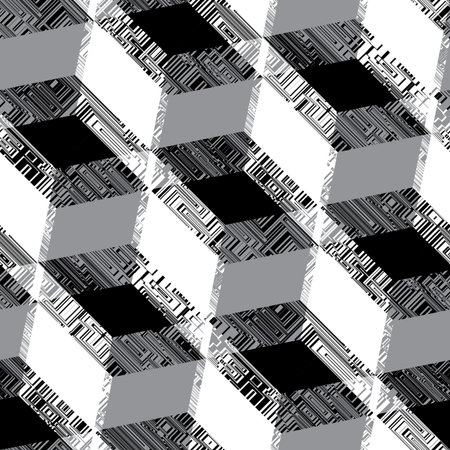 Abstract geometric print template  Seamless pattern 