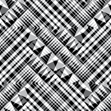 Abstract urban geometric seamless pattern  のイラスト素材