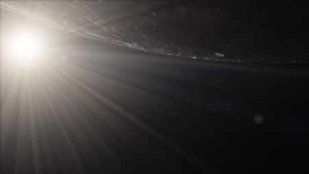 3d render, Moon high resolution image, 4k in outer space, Surface. High quality.の写真素材