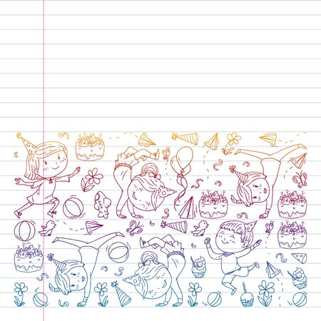 cleaning services company vector monochrome pattern on white background, drawing gradient, notebooks lined.のイラスト素材