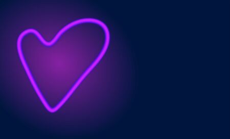 Neon sign. Square frame with glowing and light. Electric bright 3d rectangle banner design on dark blue backdrop. Vintage vector illustrationのイラスト素材