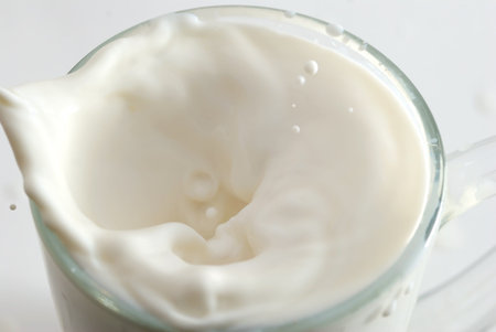 Milk splashの写真素材