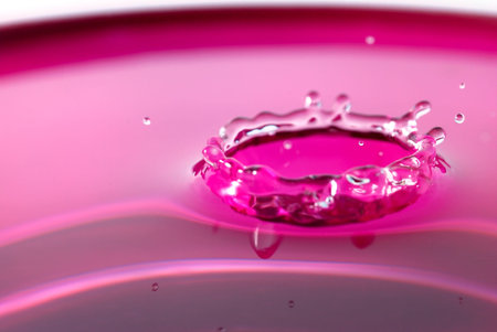 Silky water splashの写真素材