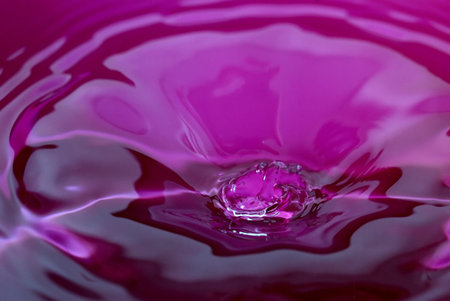 Silky water splashの写真素材