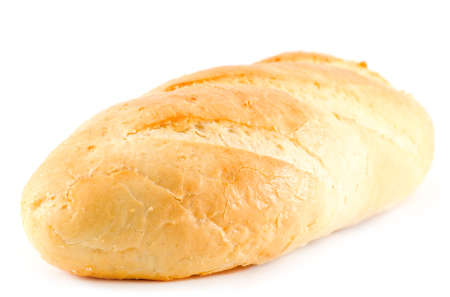 bread isolated on whiteの写真素材