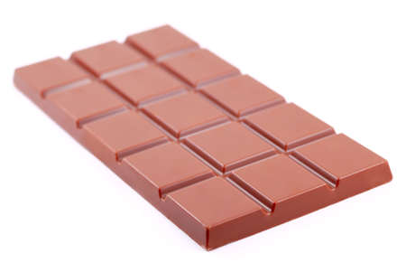 chocolate isolated on whiteの写真素材