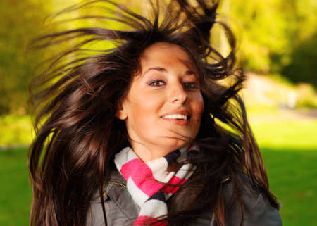 beautiful woman shakes her head
の写真素材