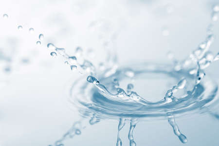 closeup of water splashの写真素材