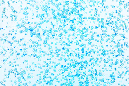 closeup of blue shower gel structureの写真素材