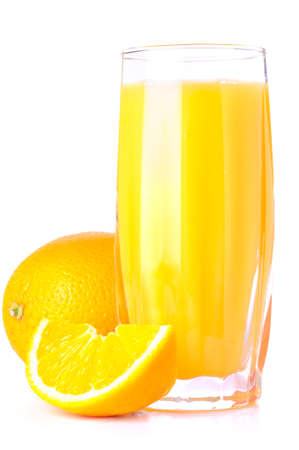 orange juice and slice isolated on white
の写真素材