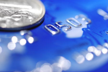 coin on credit card