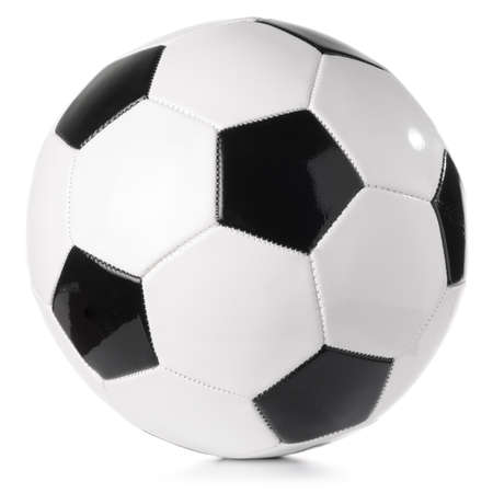football ball isolated on whiteの写真素材