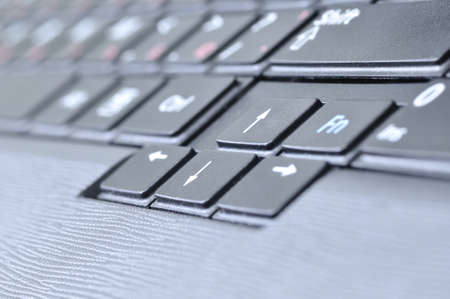 closeup view of a computer keyboardの写真素材