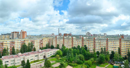 panoramic view of a urban architecture in Russiaの写真素材