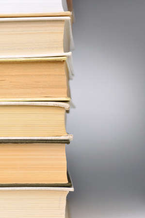 stack of closed booksの写真素材