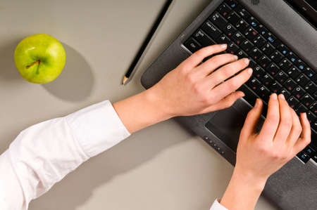 working at officeの写真素材