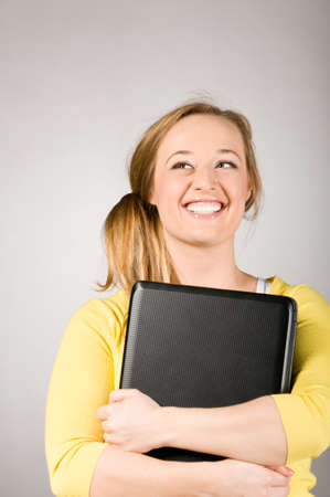 office woman with laptopの写真素材