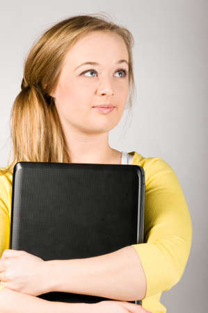 office woman with laptopの写真素材