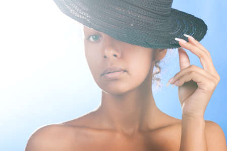 mulatto beautyの写真素材