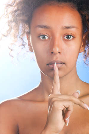 mulatto beautyの写真素材
