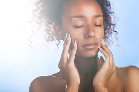 mulatto beautyの写真素材