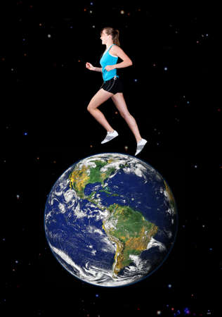 global runningの写真素材