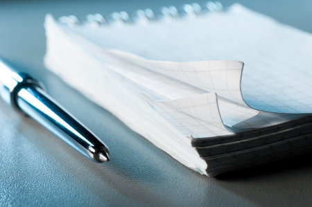 notes and penの写真素材