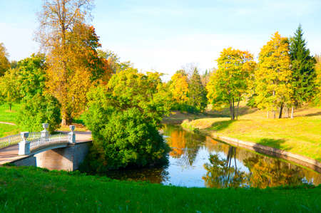 autumn parkの写真素材