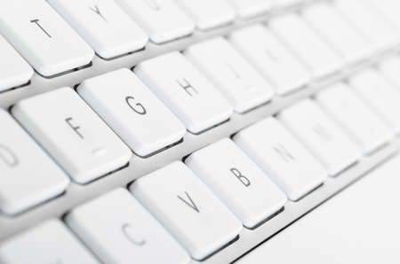 modern keyboard on gray backgroundの写真素材