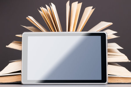 Books and tablet