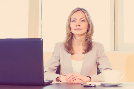 business woman in modern office