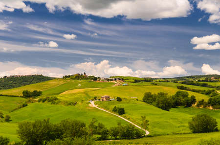 Tuscany landscape view, Toscana, Italyの写真素材