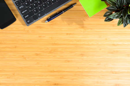 modern stylish work place, view from aboveの写真素材