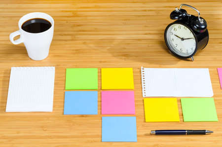 modern stylish work place, view from aboveの写真素材