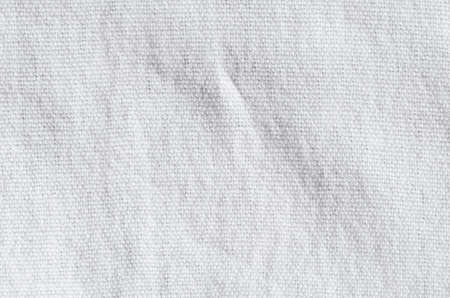 Detailed texture of a white fabricの写真素材