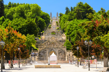 view of church in Lamego, Portugal