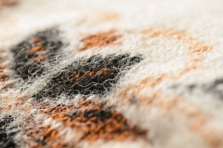 detailed texture of a wool fabric, shallow dof