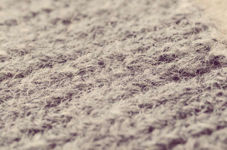 detailed texture of a wool fabric, shallow dofの写真素材