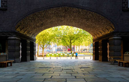 street view of Hamburg, Germanyの写真素材
