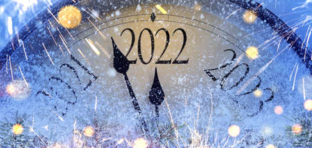 Countdown to midnight 2022の写真素材