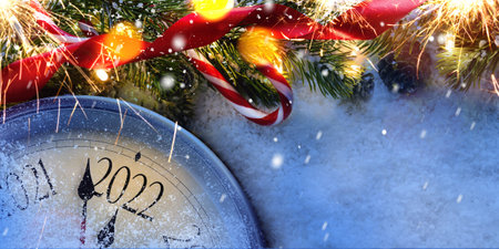 Countdown to midnight 2022の写真素材