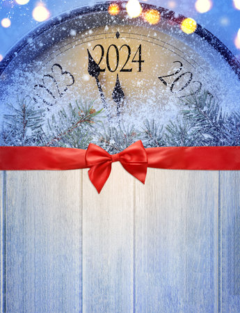 Countdown to midnight 2024の写真素材