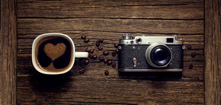 I like coffee and photographyの写真素材