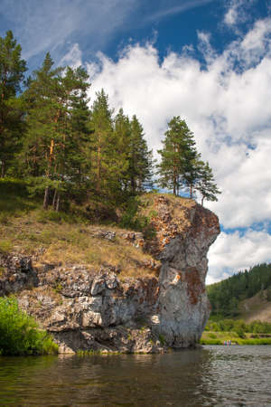 Bashkiria, White riverの写真素材