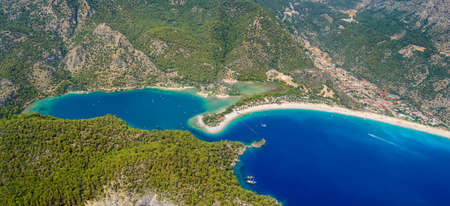 View from paraglider. Oludenizの写真素材