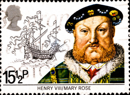 02.11.2020 Divnoe Stavropol Krai Russia postage stamp Great Britain 1982 British Mariners King Henry...